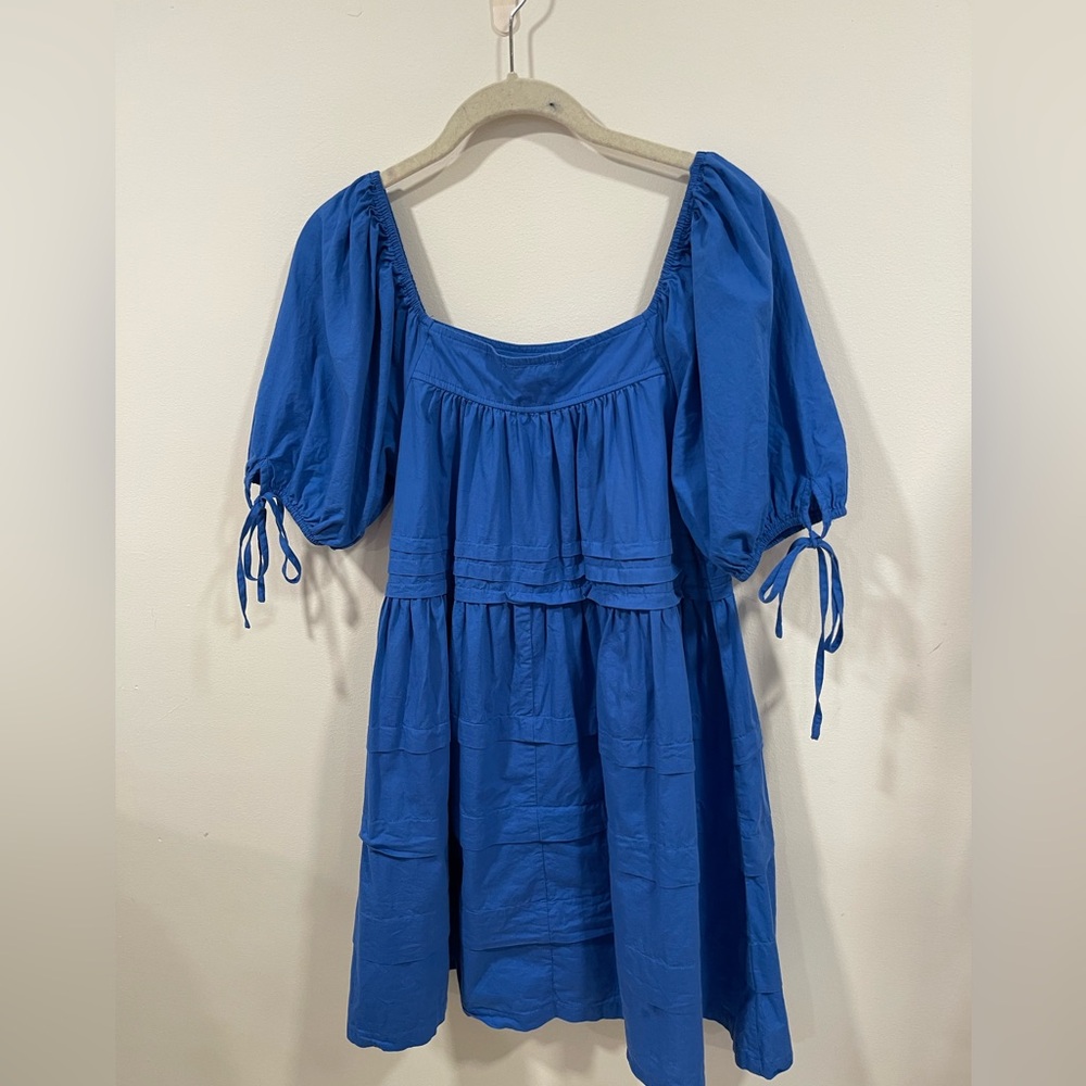 Pinch Azure Gathered Dress